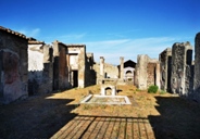 House of the scientists in Pompeii ruins